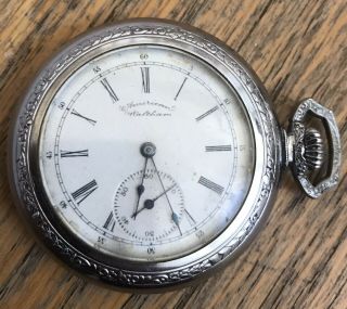 Vintage American Waltham Pocket Watch 15j Running