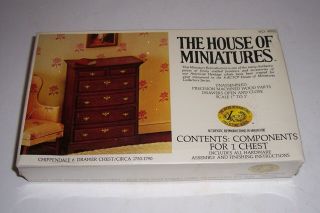 House Of Miniatures Chippendale 6 Drawer Chest Ca 1750 1790 40010
