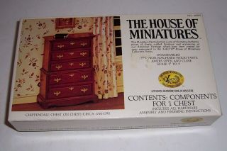 House Of Miniatures Chippendale Chest On Chest Ca 1750 1790 40009 Complete
