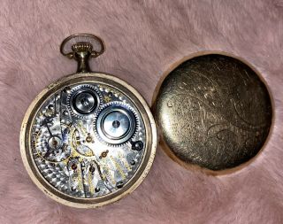 Antique Hampden Open Face Pocket Watch.  Repair Or Parts.  No 310.  Ohio Dbl Roller