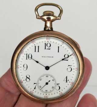 Antique Waltham Grade No.  210,  Model 1894 Open Face Pocket Watch - Parts/repair