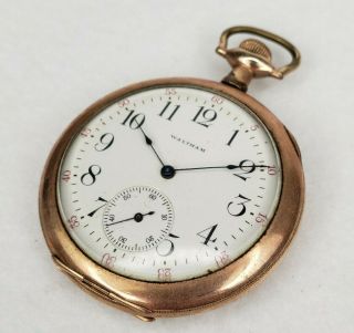 Antique Waltham Grade No.  210,  Model 1894 Open Face Pocket Watch - Parts/Repair 2