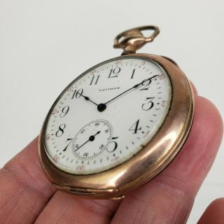 Antique Waltham Grade No.  210,  Model 1894 Open Face Pocket Watch - Parts/Repair 3