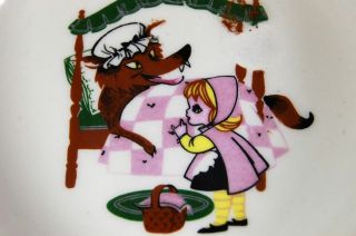 VTG T.  S.  T.  Chateau Buffet Red Riding Hood Bowl Made in USA Taylor Smith & Taylor 3