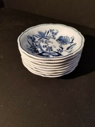 Vintage Blue Danube Set Of 8 Dessert Bowls