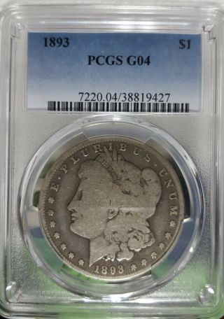 1893 P Morgan Silver Dollar $1 Key Date Ngc G04