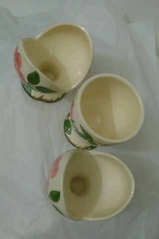 Franciscan DESERT ROSE Candle Holders Set of 2,  1 Egg Cup Made in USA 3