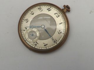 A Vintage Gold Plated Cased Grosvenor Pocket Watch