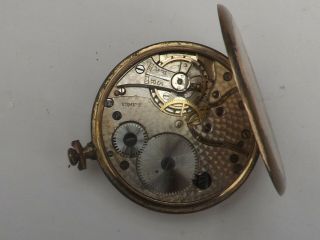 a vintage gold plated cased grosvenor pocket watch 3