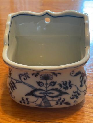 Vintage Blue Danube Japan Blue Onion Open Salt Box