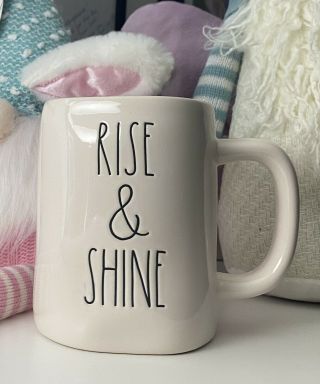 Rae Dunn By Magenta Coffee/tea Mug “rise & Shine”