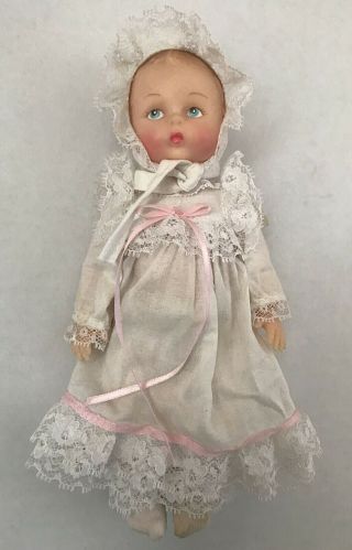 Madame Alexander “little Genius Christening “ Baby Doll 7 Inches With Tag