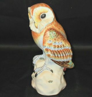 Mottahedeh Porcelain Owl Figurine Handmade Italy