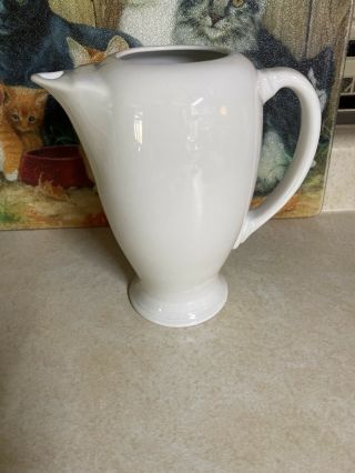 Vintage Homer Laughlin Fiestaware Coffee Pot White,  No Lid