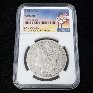 1890 Cc Morgan Silver $1 Dollar Ngc Better Date Vegas Vault Coin Dx8010