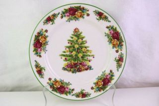 Royal Albert Old Country Roses Holiday Classic Christmas Tree 9 " Plate (s)