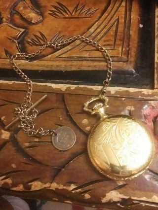 Swiss Made Andre Rivalle 17 Jewels Vintage Mechanical Wind Up Pocket Watch 2