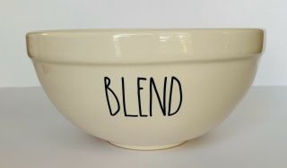 Rae Dunn ‘blend’ Med 8 - 1/2” Ceramic Serving Mixing Bowl Ll Farmhouse By Magenta