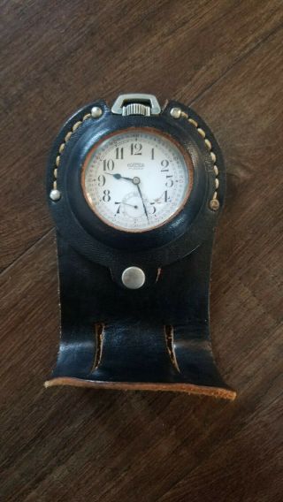 Roamer 17 Jewels Vintage Pocket Watch With Holder
