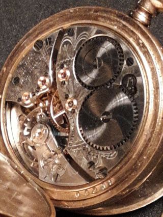 Lady Waltham model 1900 16j Gold Filled Pocket Watch Fahys Hunter Case size 0s 2