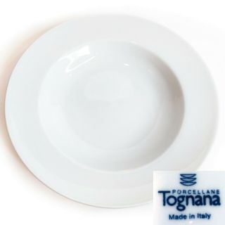 Tognana Olivia Crafted In Italy 12 - 1/2 " White Porcelain Large Pasta Serving Bowl