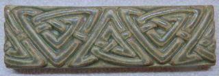 Motawi Tileworks Celtic 2 " X 6 " Arts And Crafts,  Art Deco,  Gaelic Retired Tiles