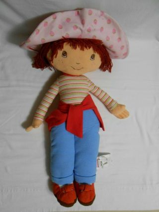 Vintage Jumbo Strawberry Shortcake Plush Stuffed Rag Doll 30 " Tall 2003