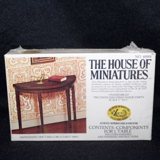 X - Acto The House Of Miniatures “hepplewhite Side Table 1800’s” 40004 Box