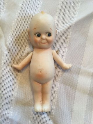 Vintage Kewpie Baby Doll 5 " Porcelain Bisque Jointed