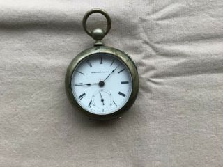 Elgin Key Wound Vintage Pocket Watch For Repair Or Parts