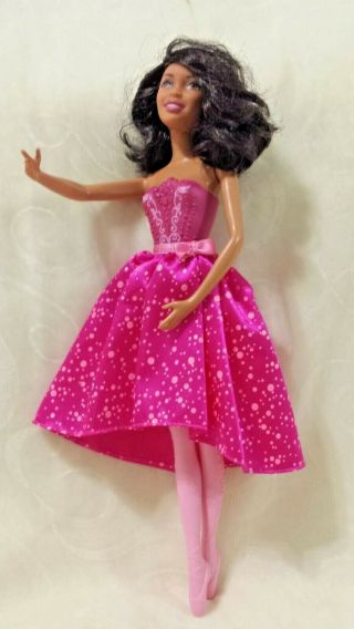 Mattel Barbie African American Ballerina Doll You Can Be Anything Pink Gem Dress