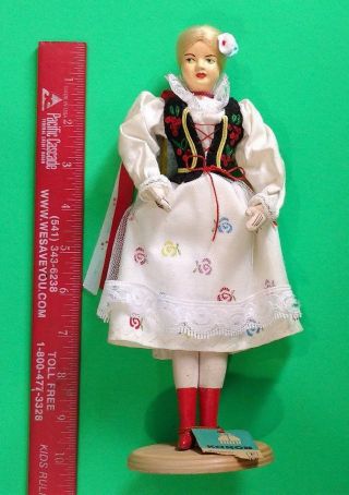European Scandinavian Postal Doll Young Lady Dancer