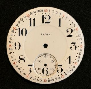 Elgin Pocket Watch Dial Face 16s 35