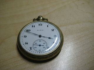 Vintage Elgin 12s 15j Pocket Watch,  Not Running Sn 20823756