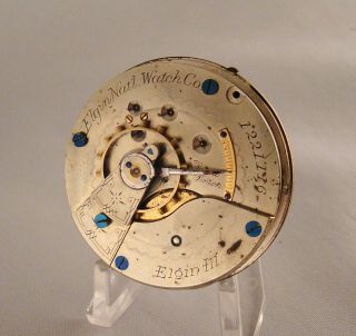 138 Years Old Movement Dial Elgin 11 Jewels Hunter Case 18s Pocket Watch