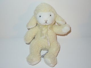 Russ Berrie Prayerful Thoughts Lamb Plush White Stuffed Animal Baby Toy Ivory