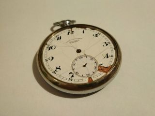 Pocket Watch Glashutte In Sachsen Vintage Old German Rare 43mm