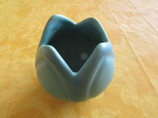 Van Briggle Blue Pottery Tulip Vase,  Colorado Springs,  Artist Signed Art Pottery
