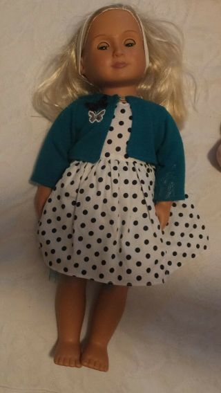 Our Generation 18 Inch Doll With Polk Dot Outfit