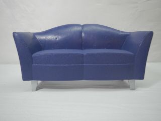 Mattel Barbie Blue/purple Couch Love Seat Sofa Plastic