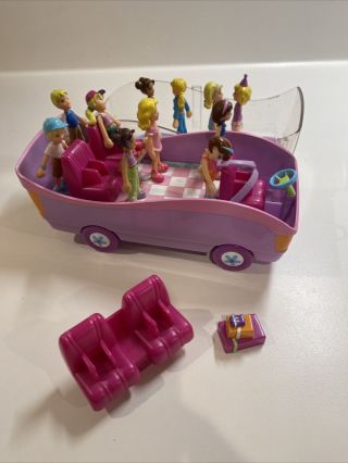 2003 Polly Pocket Mini MAGNETIC Party Van And Accessories 2