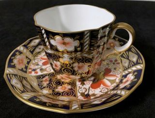 Royal Crown Derby Demitasse Cup And Saucer 2451