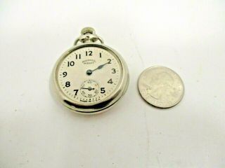 Vintage Ingersoll Midget Pocket Watch Repair Or Parts