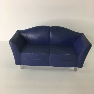 Mattel Barbie Blue/purple Couch Love Seat Sofa Plastic
