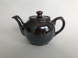 Sadler Brown Tea Pot Made In England Uk Porcelain Ceramic Small Iridescent