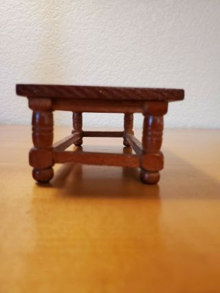 Dollhouse Miniature 1:12 Scale Wooden Coffee Table 2