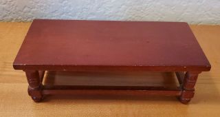 Dollhouse Miniature 1:12 Scale Wooden Coffee Table 3