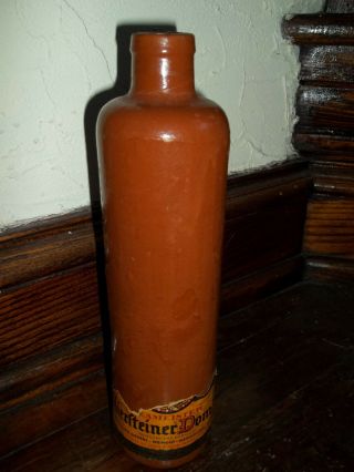 Antique Stoneware Pottery Wine Bottle Nierlteiner Domtal