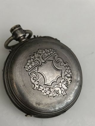 Stunning Solid Silver Pocket Watch Case
