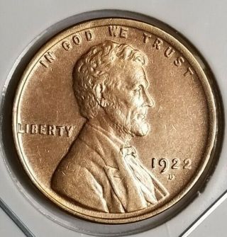 U.  S.  1922 - D Lincoln Wheat Cent - 1c - Semi - Key